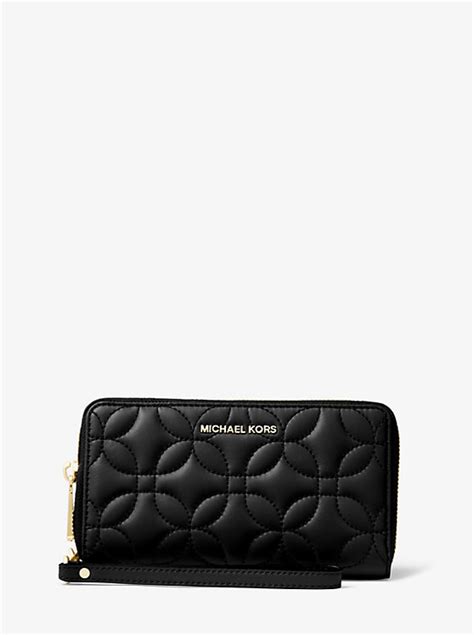 michael kors large quilted leather smartphone wristlet